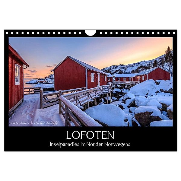 LOFOTEN - Inselparadies im Norden Norwegens (Wandkalender 2024 DIN A4 quer), CALVENDO Monatskalender, Martin Büchler und Christine Berkhoff