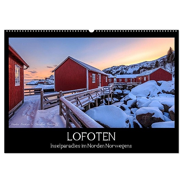 LOFOTEN - Inselparadies im Norden Norwegens (Wandkalender 2024 DIN A2 quer), CALVENDO Monatskalender, Martin Büchler und Christine Berkhoff