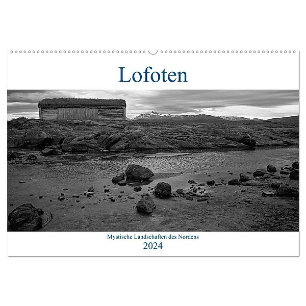 Lofoten - Mystische Landschaften des Nordens (Wandkalender 2024 DIN A2 quer), CALVENDO Monatskalender, Sabine Reuke