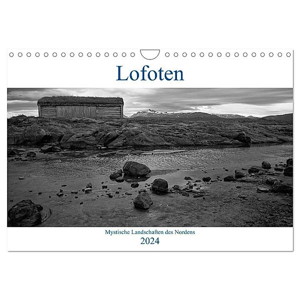 Lofoten - Mystische Landschaften des Nordens (Wandkalender 2024 DIN A4 quer), CALVENDO Monatskalender, Sabine Reuke