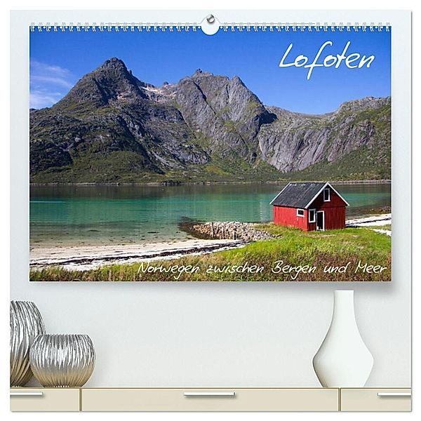 Lofoten - Norwegen zwischen Bergen und Meer (hochwertiger Premium Wandkalender 2024 DIN A2 quer), Kunstdruck in Hochglanz, Frauke Gimpel