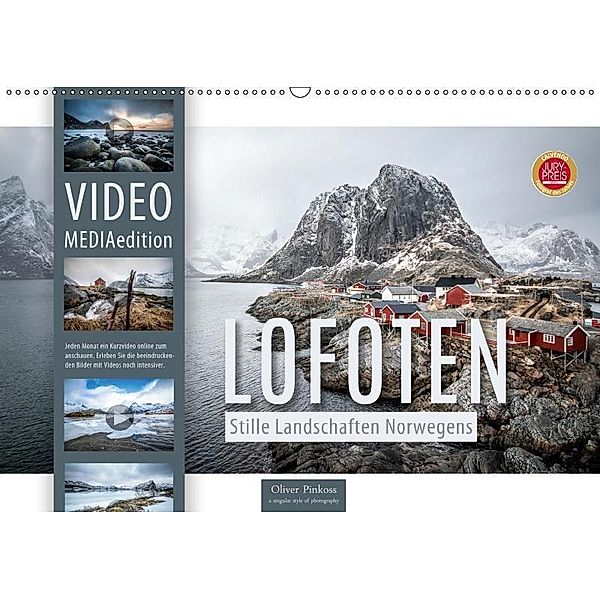 Lofoten - Stille Landschaften Norwegens (MEDIAedition) (Wandkalender 2019 DIN A2 quer), Oliver Pinkoss