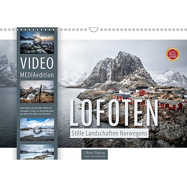 Lofoten - Stille Landschaften Norwegens (MEDIAedition) (Wandkalender 2020 DIN A3 quer), Oliver Pinkoss
