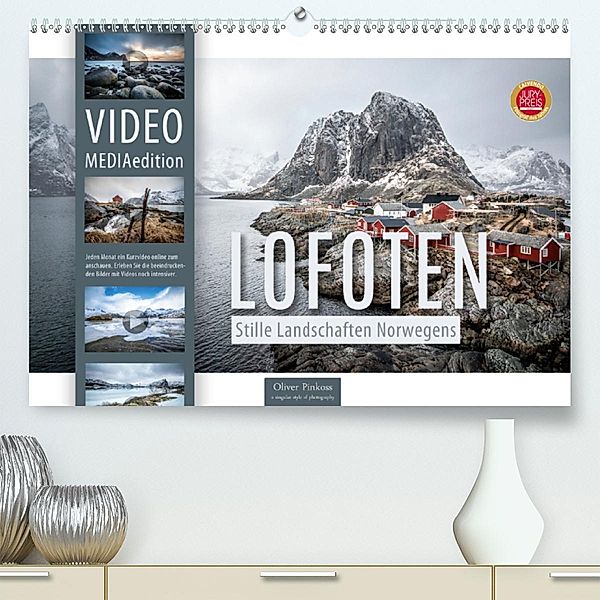 Lofoten - Stille Landschaften Norwegens (MEDIAedition) (Premium-Kalender 2020 DIN A2 quer), Oliver Pinkoss