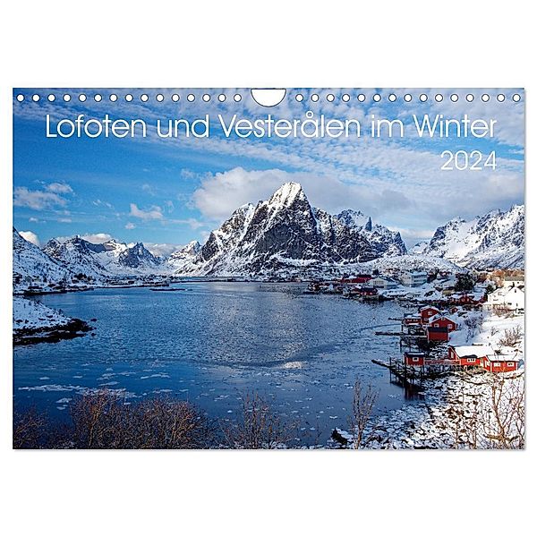 Lofoten und Vesterålen im Winter (Wandkalender 2024 DIN A4 quer), CALVENDO Monatskalender, Clemens Haardiek