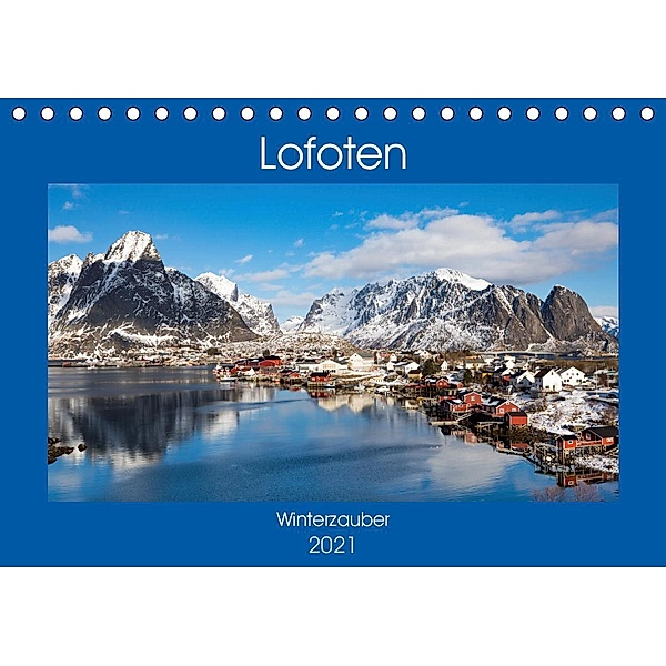 Lofoten - Winterzauber (Tischkalender 2021 DIN A5 quer), Winfried Rusch