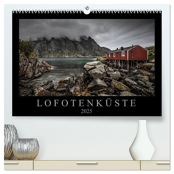 Lofotenküste (hochwertiger Premium Wandkalender 2025 DIN A2 quer), Kunstdruck in Hochglanz, Calvendo, Sebastian Worm