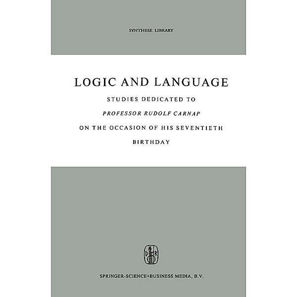 Logic and Language / Synthese Library Bd.5