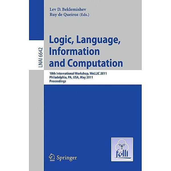 Logic, Language, Information, and Computation