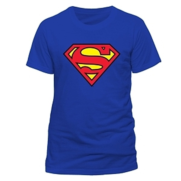 Logo (T-Shirt,Blau,Größe L), Superman