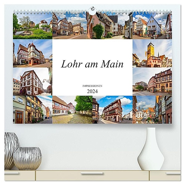 Lohr am Main Impressionen (hochwertiger Premium Wandkalender 2024 DIN A2 quer), Kunstdruck in Hochglanz, Dirk Meutzner