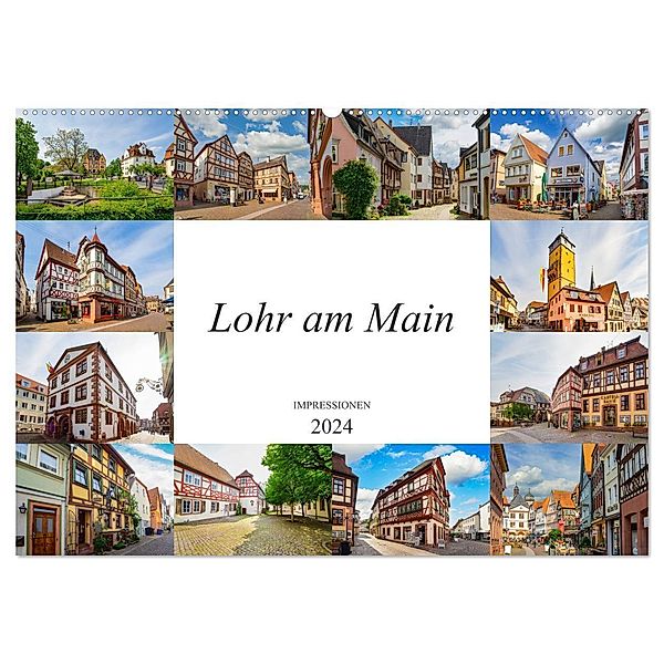 Lohr am Main Impressionen (Wandkalender 2024 DIN A2 quer), CALVENDO Monatskalender, Dirk Meutzner