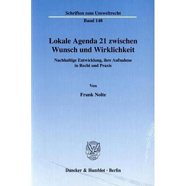 Lokale Agenda 21 zwischen Wunsch und Wirklichkeit., Frank Nolte