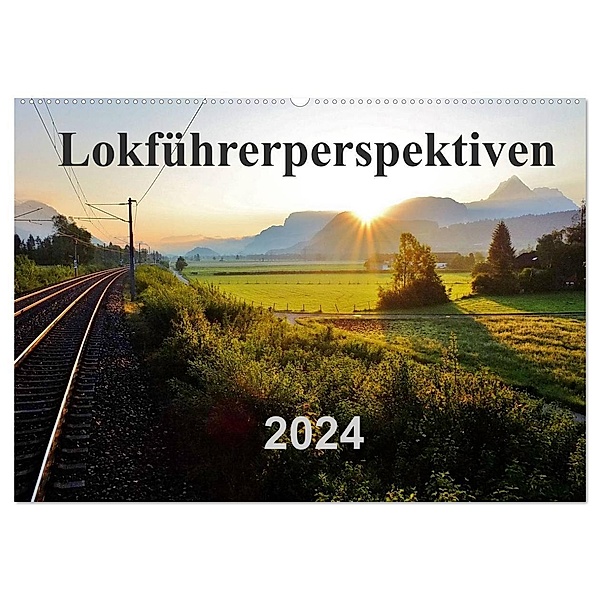 Lokführerperspektiven (Wandkalender 2024 DIN A2 quer), CALVENDO Monatskalender, Jules Pan