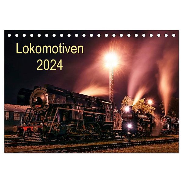 Lokomotiven 2024 (Tischkalender 2024 DIN A5 quer), CALVENDO Monatskalender, Martin Dzurjanik