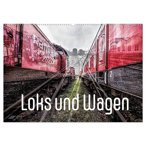 Loks und Wagen (Wandkalender 2024 DIN A2 quer), CALVENDO Monatskalender, Dock 8