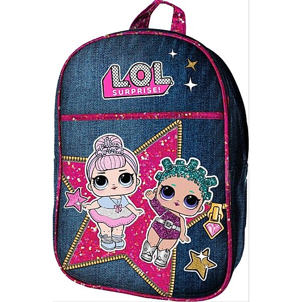 LOL  Jeans-Rucksack m. Glitzer