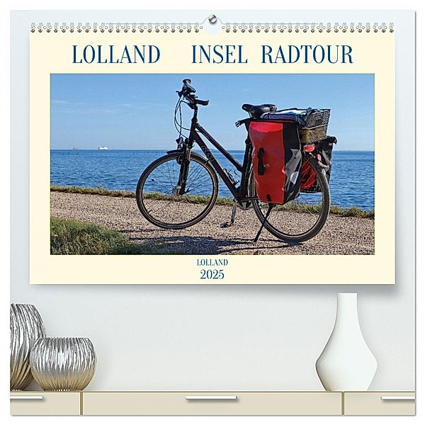 Lolland Insel Radtour = Projekt # 330 (hochwertiger Premium Wandkalender 2025 DIN A2 quer), Kunstdruck in Hochglanz, Calvendo