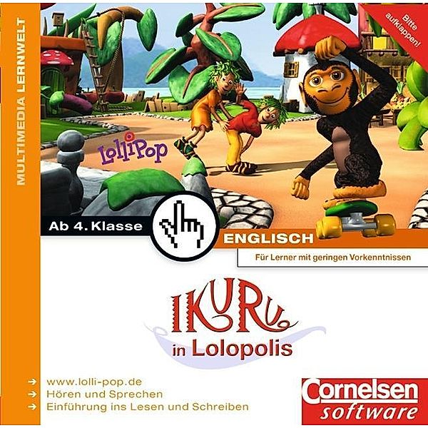 Lollipop Englisch, CD-ROMsIkuru in Lolopolis, 4. Klasse, 3 CD-ROMs u. 1 Installations-CD-ROM