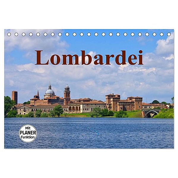 Lombardei (Tischkalender 2024 DIN A5 quer), CALVENDO Monatskalender, LianeM