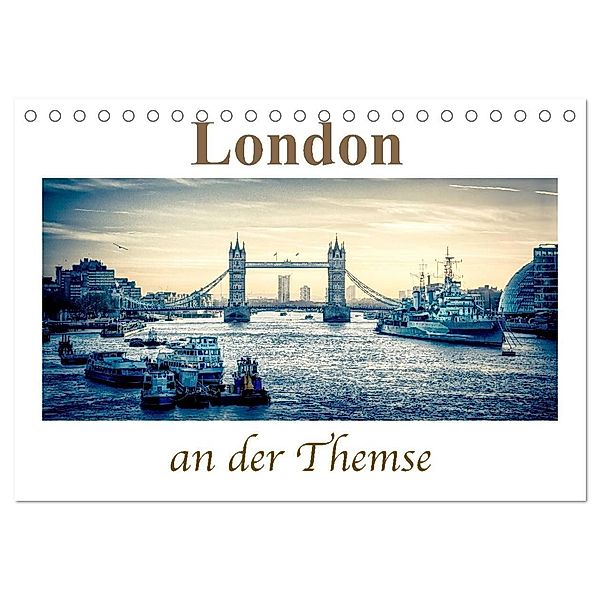 London an der Themse (Tischkalender 2024 DIN A5 quer), CALVENDO Monatskalender, Steffen Wenske