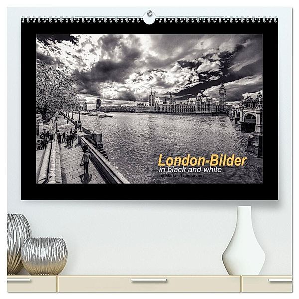 London-Bilder (hochwertiger Premium Wandkalender 2024 DIN A2 quer), Kunstdruck in Hochglanz, Markus Landsmann