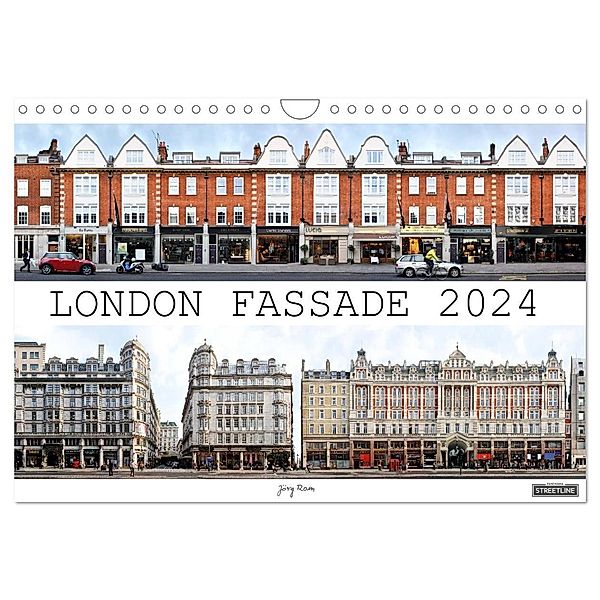 London Fassade 2024 (Wandkalender 2024 DIN A4 quer), CALVENDO Monatskalender, Jörg Rom