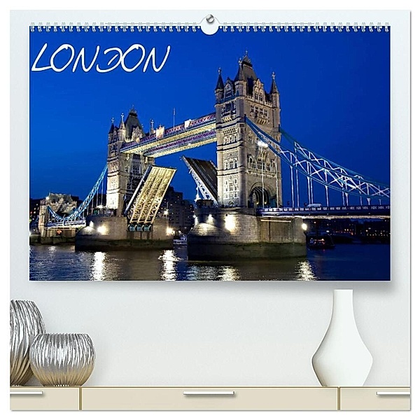 LONDON (hochwertiger Premium Wandkalender 2024 DIN A2 quer), Kunstdruck in Hochglanz, Juergen Schonnop