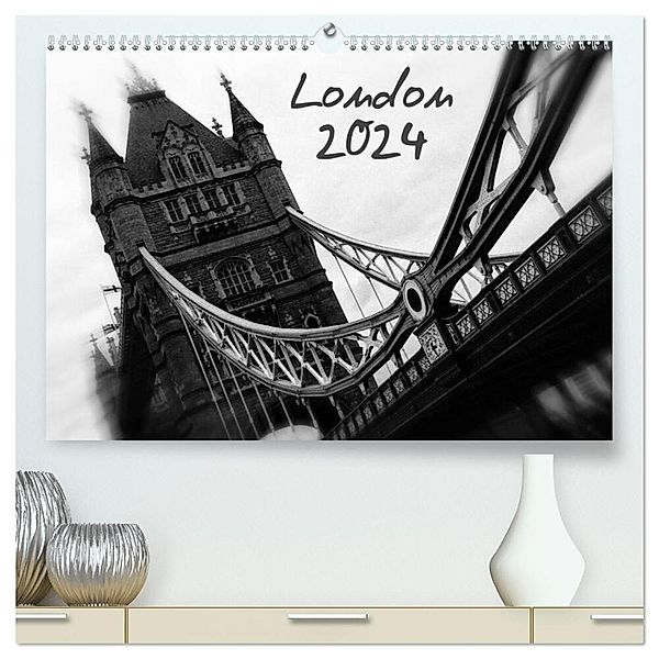 London (hochwertiger Premium Wandkalender 2024 DIN A2 quer), Kunstdruck in Hochglanz, Reiner Silberstein