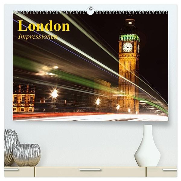 London - Impressionen (hochwertiger Premium Wandkalender 2024 DIN A2 quer), Kunstdruck in Hochglanz, Elisabeth Stanzer
