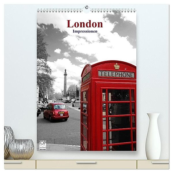 London - Impressionen (hochwertiger Premium Wandkalender 2024 DIN A2 hoch), Kunstdruck in Hochglanz, Hartwig Bambach