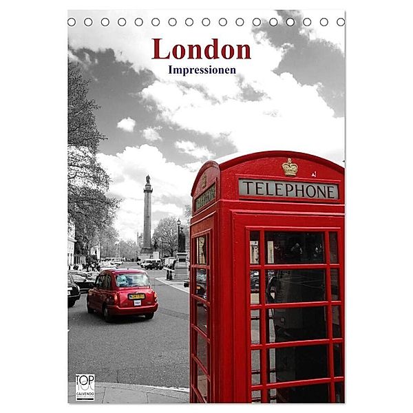 London - Impressionen (Tischkalender 2024 DIN A5 hoch), CALVENDO Monatskalender, Hartwig Bambach