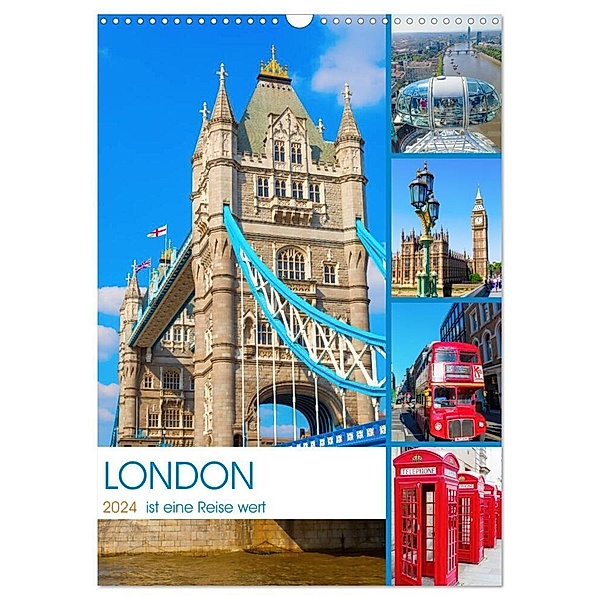 London ist eine Reise wert (Wandkalender 2024 DIN A3 hoch), CALVENDO Monatskalender, Christian Müller