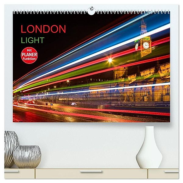 London Light (hochwertiger Premium Wandkalender 2025 DIN A2 quer), Kunstdruck in Hochglanz, Calvendo, Dirk Meutzner