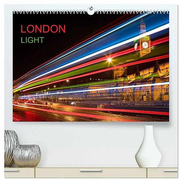 London Light (hochwertiger Premium Wandkalender 2025 DIN A2 quer), Kunstdruck in Hochglanz, Calvendo, Dirk Meutzner