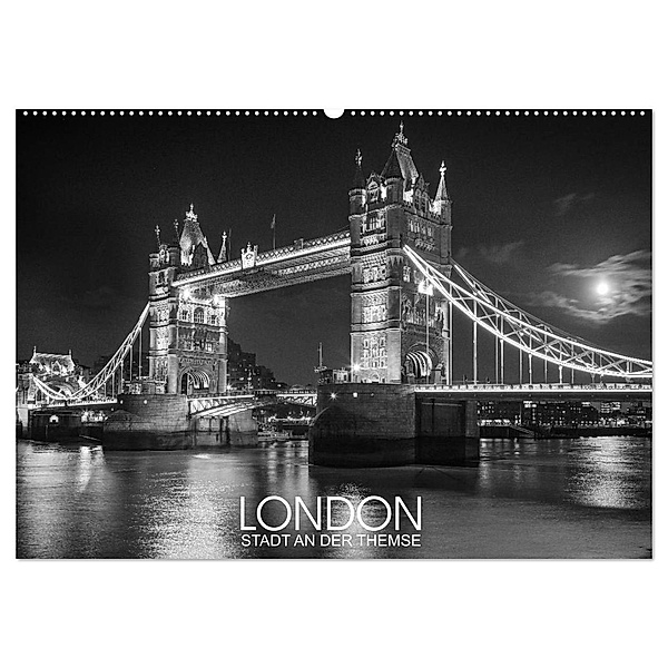 London Stadt an der Themse (Wandkalender 2024 DIN A2 quer), CALVENDO Monatskalender, Dirk Meutzner