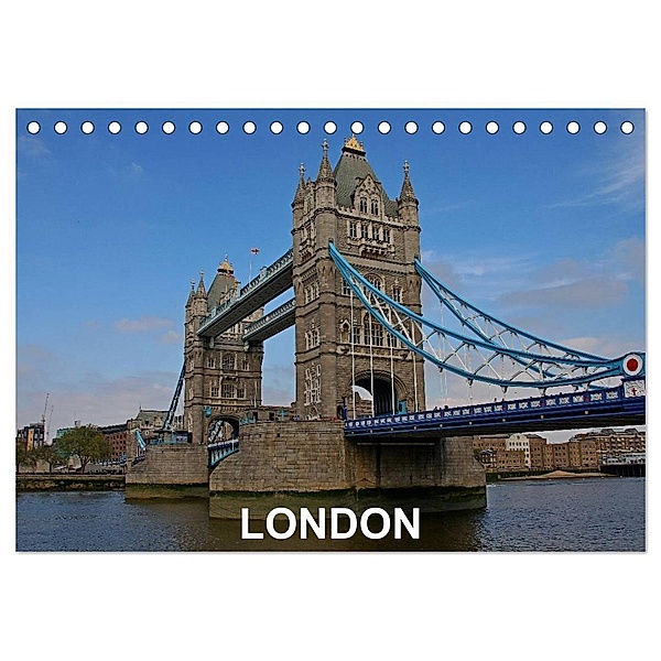 London (Tischkalender 2024 DIN A5 quer), CALVENDO Monatskalender, pitie