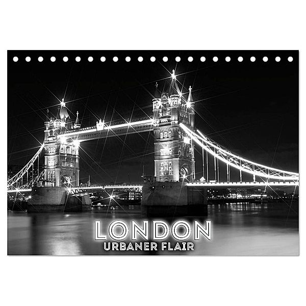 LONDON Urbaner Flair (Tischkalender 2024 DIN A5 quer), CALVENDO Monatskalender, Melanie Viola
