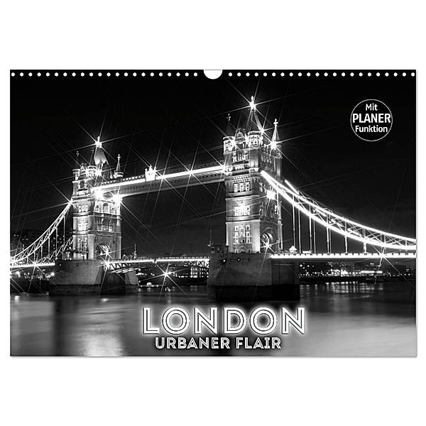 LONDON Urbaner Flair (Wandkalender 2024 DIN A3 quer), CALVENDO Monatskalender, Melanie Viola