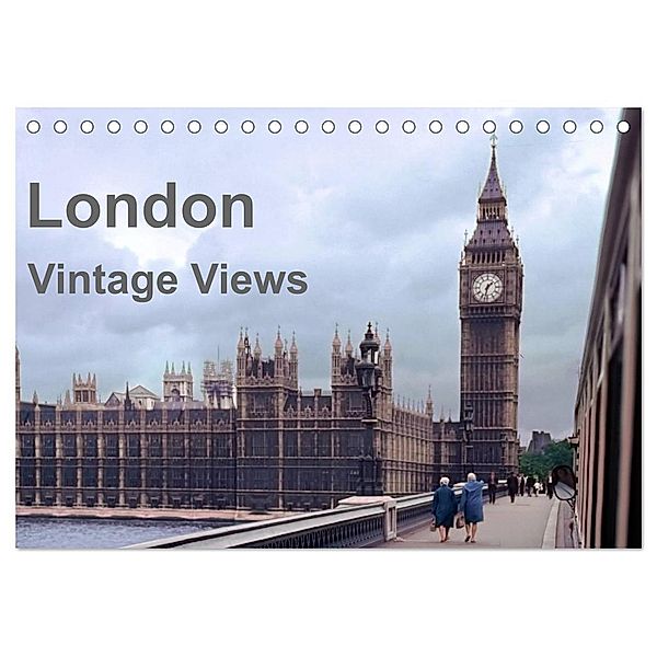 London - Vintage Views (Tischkalender 2025 DIN A5 quer), CALVENDO Monatskalender, Calvendo, Michael Schulz-Dostal