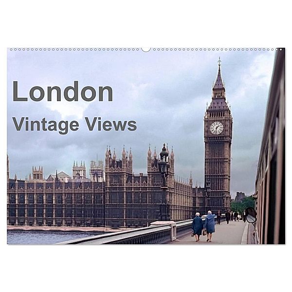 London - Vintage Views (Wandkalender 2024 DIN A2 quer), CALVENDO Monatskalender, Michael Schulz-Dostal