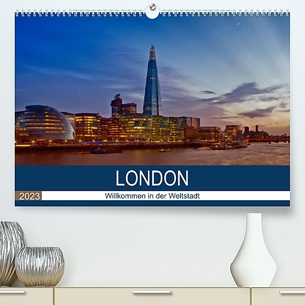 LONDON Willkommen in der Weltstadt (Premium, hochwertiger DIN A2 Wandkalender 2023, Kunstdruck in Hochglanz), Melanie Viola