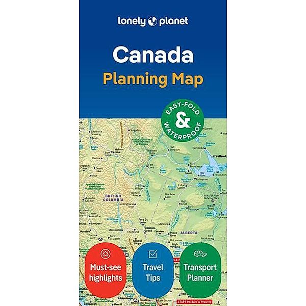 Lonely Planet Canada Planning Map