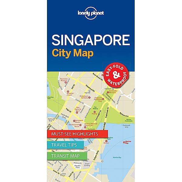 Lonely Planet City Map / Lonely Planet Singapore City Map, Lonely Planet
