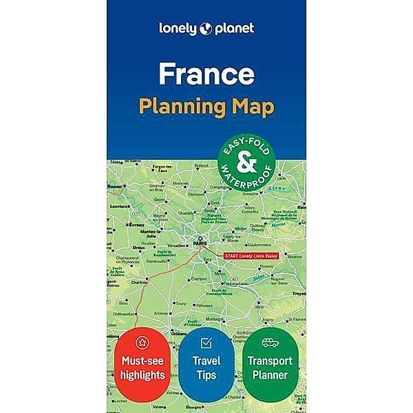 Lonely Planet France Planning Map