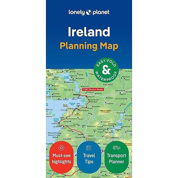 Lonely Planet Ireland Planning Map