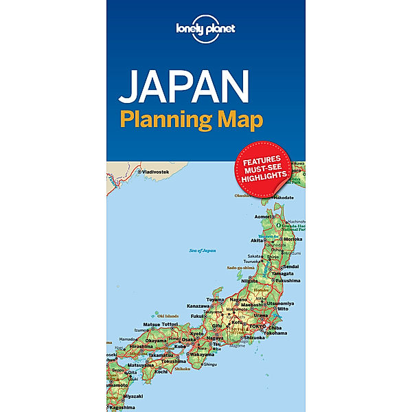 Lonely Planet Japan Planning Map, Lonely Planet