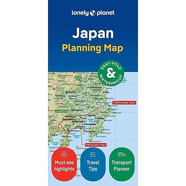 Lonely Planet Japan Planning Map