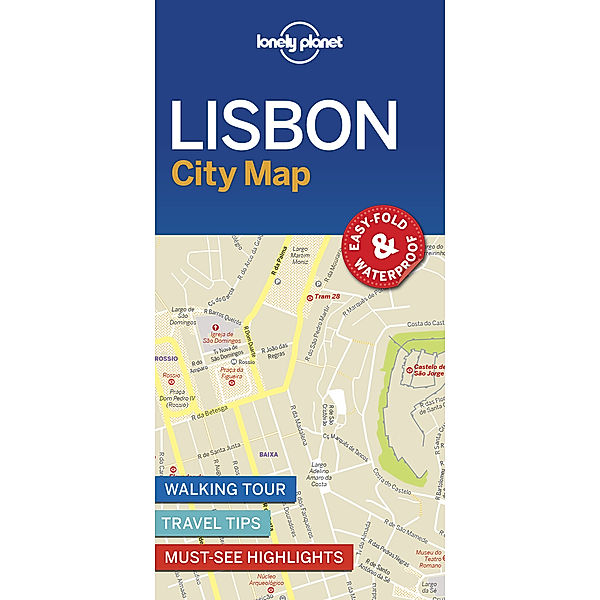 Lonely Planet Lisbon City Map, Lonely Planet