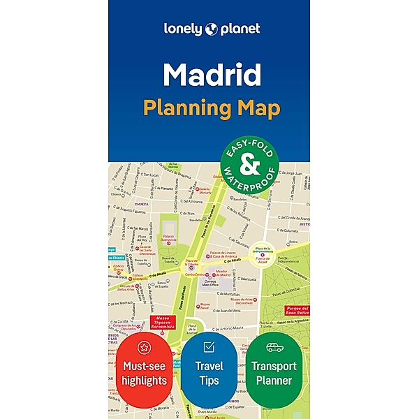 Lonely Planet Madrid City Map